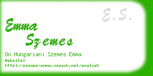 emma szemes business card